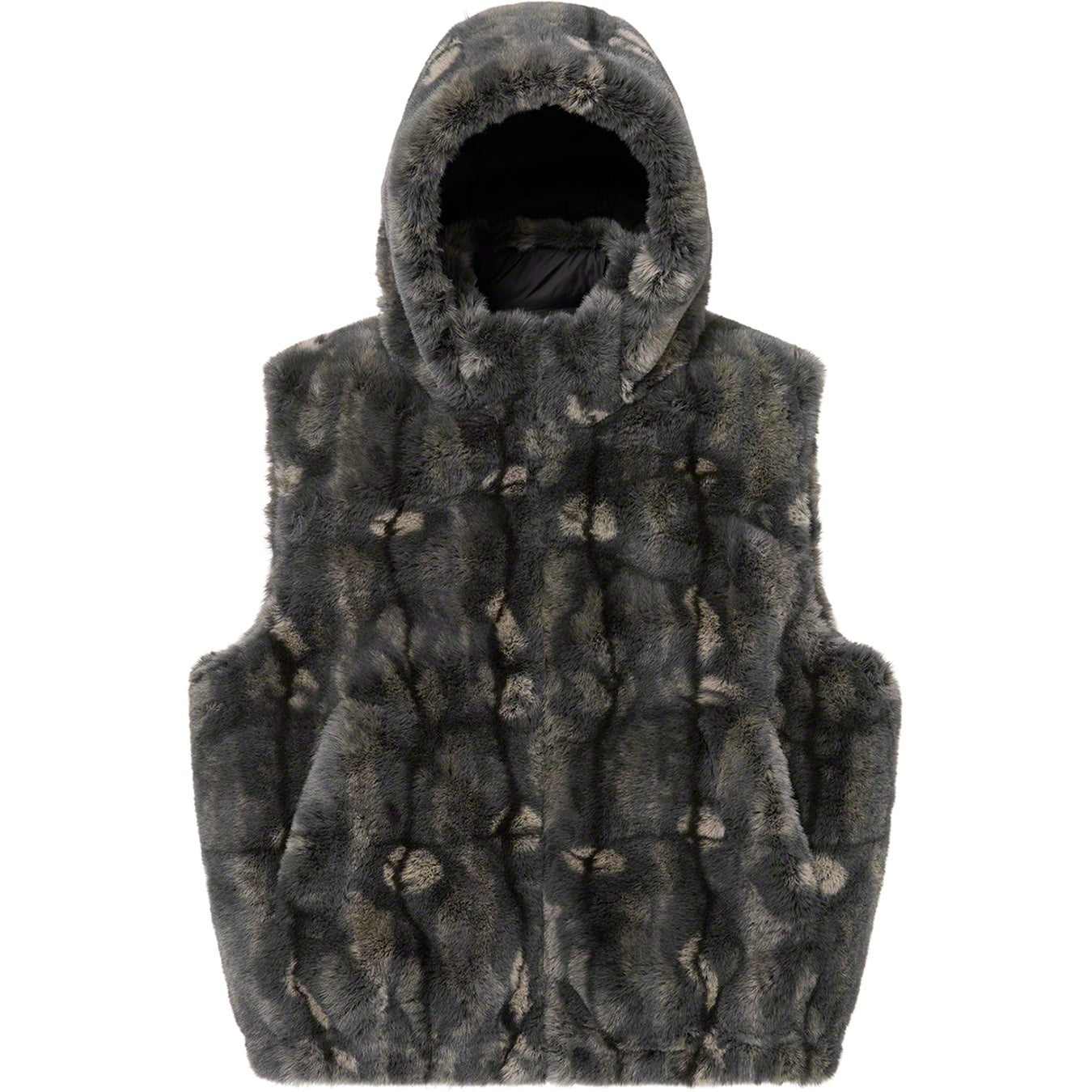 Faux Fur Hooded Vest view 11